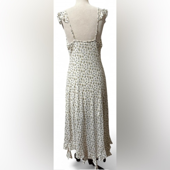 Kirious Blue Floral Micro Mesh Sleeveless Sun Dress Size L (New with Tag) - Picture 2 of 4